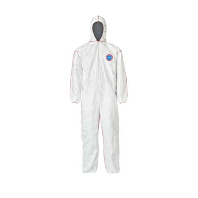 Dupont Tyvek ST127S 400 SFR Extra Large White Flame Resistant Disposable Hooded Coveralls