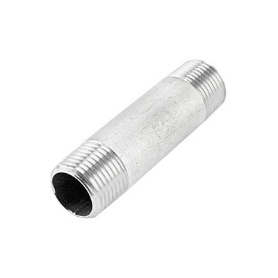 1-1/2 X Close Male NPT Standard Pipe Nipple 316 Stainless Steel Schedule 40 150 Lb