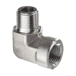 3/8 Female X Male NPT Pipe 90 Degree Street Elbow 316 Stainless Steel Schedule 40 150 Lb