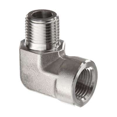 1/4 Female X Male NPT Pipe 90 Degree Street Elbow 316 Stainless Steel Schedule 40 150 Lb