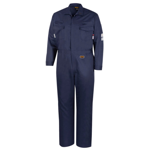 Pioneer 4480 Size 56 Flash-Gard FR Arc-Rated Navy Welding Coveralls V2540490-56