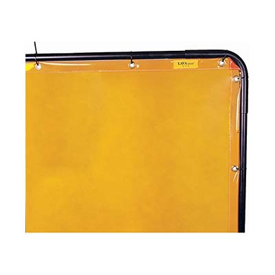 Weld-Mate 8 Feet X 6 Feet Yellow Welding Screen And Frame