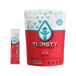 Thersty Hydration BAG1040-FRP Fruit Punch Single Serve Drink Mix Sticks 40 Per Pack
