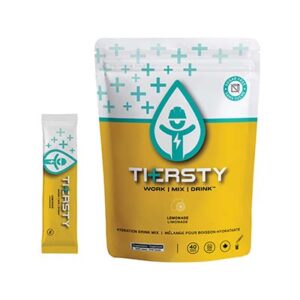Thersty Hydration BAG1040-LEM Lemonade Single Serve Drink Mix Sticks 40 Per Pack