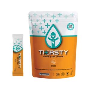 Thersty Hydration BAG1040-ORN Orange Single Serve Drink Mix Sticks 40 Per Pack