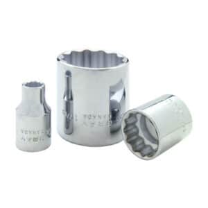 Gray 1436 1/2 Inch Square Drive 12 Point 1 1/4 Inch Chrome Socket