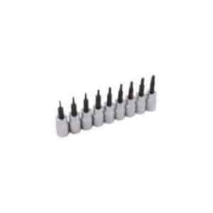 Gray 25700 3/8 Inch Drive 9 Piece Torx Head Socket Set