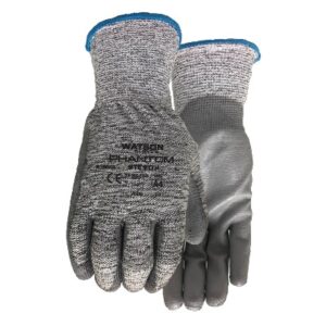 Watson 369-M Size 8 Stealth Phantom Nylon Knit Polyurethane Palm Coated Glove