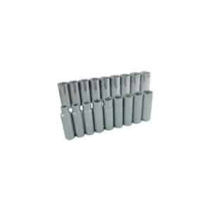 Gray 39218 1/2 Inch Drive 18 Piece 6 Point Deep Chrome Metric Socket Set