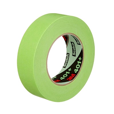 3M 401+ 72mm x 55m Green High Performance Painters Masking Tape 6 mil 7000124899