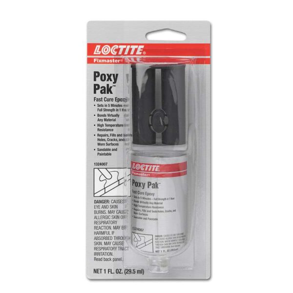 Loctite EA 9017 Dual Cartridge Poxy-Pak General Purpose High Strength Epoxy Adhesive 1 Ounce 1324007