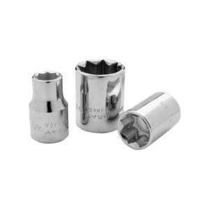 Gray D411S 1/2 Inch Drive 8 Point 11/16 Inch Chrome Socket