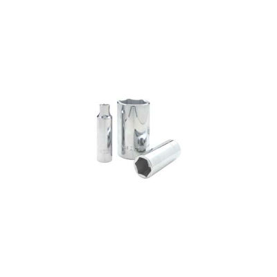 Gray LDS20 1/2 Inch Drive 5/8 6 Point Deep SAE Chrome Socket