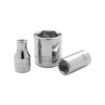 Gray M605 1/4 Inch Drive 6 Point 5 mm Chrome Socket
