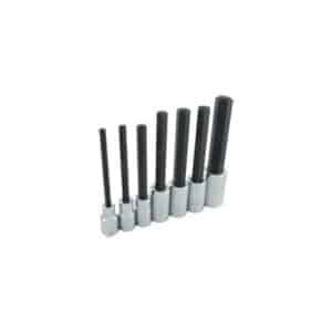 Gray MDW19XLS 1/2 Inch Drive 7 Piece Hex Head Socket Set Metric Extra Long Length