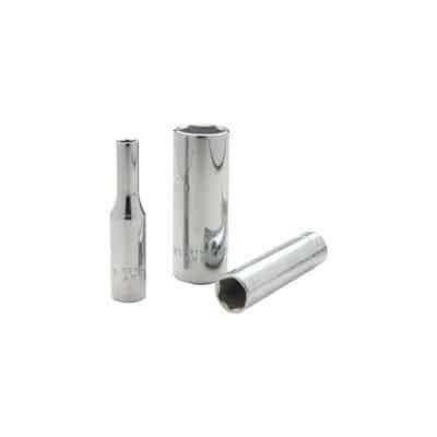 Gray ML610 1/4 Inch Drive 6 Point 10 mm Chrome Deep Socket