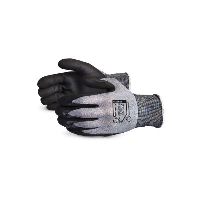 Dexterity S13PNT Size 8 13 Gauge Nylon Micropore Nitrile Grip Palm Coated Glove