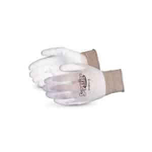 Superior Touch S13PU Size 6 13 Gauge Nylon Knit Task Glove White Polyurethane Palm Coated