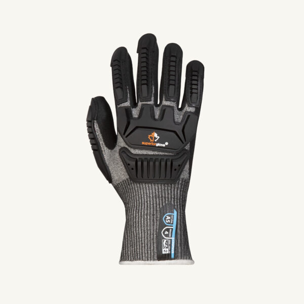 Dexterity S15GPNVB Size 8 15 Gauge Anti Impact Cut Resistant Micropore Nitrile Grip Glove