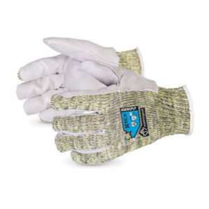 Emerald CX SKWCPLP Extra Large 7 Gauge Kevlar Cut Resistant String-Knit Split-Leather Palm Glove