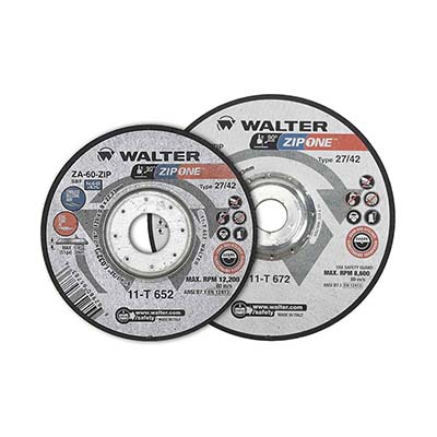 Walter 11-T 672 7 X 3/64 X 7/8 ZA-60-ZIP Zip One Type 27 Depressed Center Cut Off Wheel