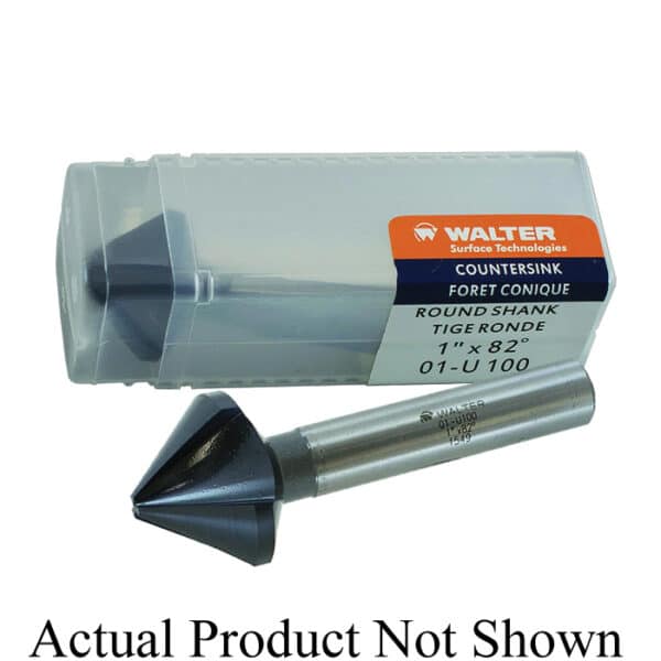 Walter 01-U 008 1/2 82 Degree M2 High Speed Steel Countersink 2 Inch OAL 5/16 Round Shank AlCrN