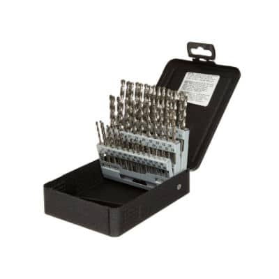 C60R18P R18P 60 Piece Bright High Speed Steel Jobber Drill Set Wire Gauge Numbers #1-60 090101