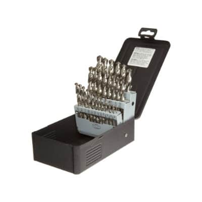 Precision Twist C29R10P 29 Piece Bright High Speed Steel Jobber Drill Set Fractional 1/16-1/2X64Ths 090162
