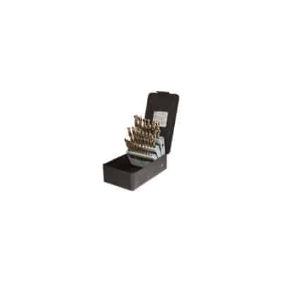 Precision Twist C29R10CO 29 Piece Bronze Cobalt Jobber Drill Set Type J NAS907 Fractional 1/16-1/2X64Ths 090290