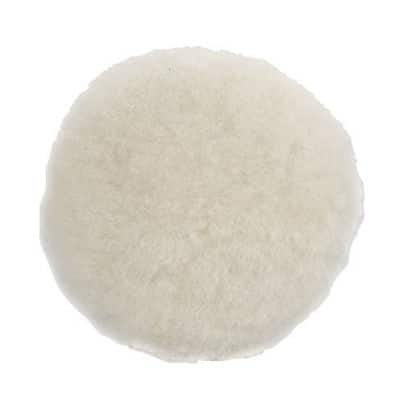 Dynabrade 90081 5 Inch Natural Sheepskin Wool Polishing Pads White