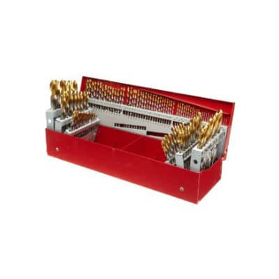 Dormer A097 #30 115 Piece Bright With TiN Tip High Speed Steel Jobber Drill Set Fractional Numbers Letters A012 0574362