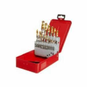 Dormer A097 #20 15 Piece Bright With TiN Tip High Speed Steel Jobber Drill Set Fractional A012 0574348