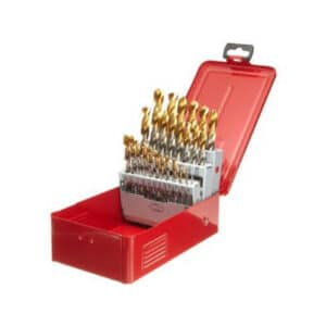 Dormer A097 #18 29 Piece Bright With TiN Tip High Speed Steel Jobber Drill Set Fractional A012 0574317