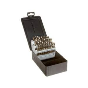 Precision Twist C26M42CO 26 Piece M42CO Bronze Cobalt Screw Machine Length Drill Set 135 Degree Split Point Letters A-Z 099961