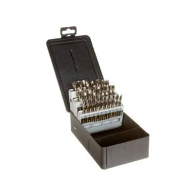 Precision Twist C60M41CO 60 Piece M41CO Bronze Cobalt Screw Machine Length Drill Set 135 Degree Split Point #1-60 099960