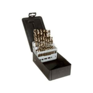 Precision Twist C29M40CO 29 Piece M40CO Bronze Cobalt Screw Machine Length Drill Set 135 Degree Split Point 099962