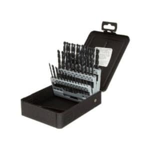 Precision Twist C60R18 60 Piece Black High Speed Steel Jobber Drill Set Wire Gauge Numbers #1-60 099976