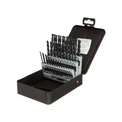 Precision Twist C60R18 60 Piece Black High Speed Steel Jobber Drill Set Wire Gauge Numbers #1-60 099976