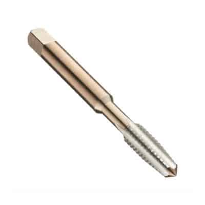 Dormer E061 10-24 Coarse Thread High Speed Steel Hand Tap Plug H3 4 Flute Bright & Bronze 0348376