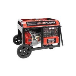 King KCG-12000GE 12,000 Watt Gasoline Generator With Electric Start & Wheel Kit