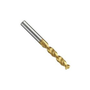 Precision Twist QC41G 9/64 TiN Coated High Speed Steel Screw Machine Length Drill Parabolic Flute 135 Degree Split Point 062309