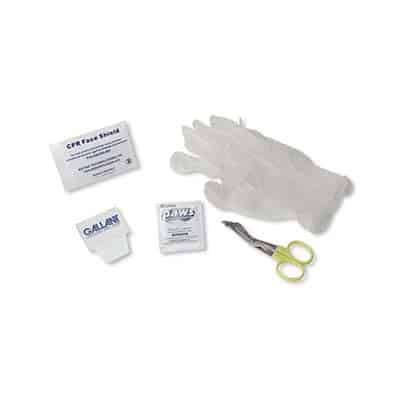 Zoll 8900-0807-01 CPR-D Accessory Kit With Mask Scissors Gloves Razor Towel Towelette In Pouch