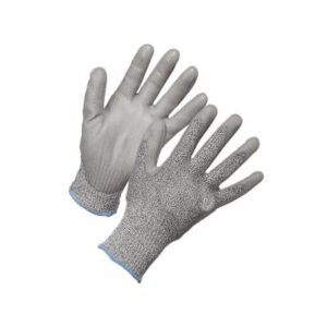 Polyurethane Palm Dipped  HPPE Cut Resistant Level 3 Glove Size Small