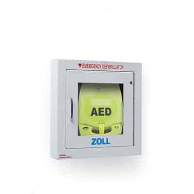 Zoll 8000-0814 AED Plus Semi Recessed Wall Cabinet Holds AED Plus And Spare Electrodes