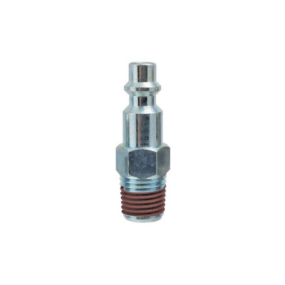 Topring 20.248 1/4 NPT Male Pipe Zinc Plated Plug For 1/4 Industrial Couplers With Sealant Coating