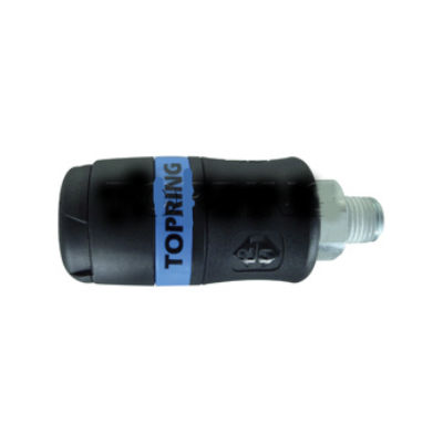 Topring 21.649 1/4 NPT Male Topquik Safety Automatic 3/8 Industrial Coupler