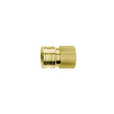 Topring 28.863 3/8 NPT Female Pipe Brass Manual Industrial Straight Through Couplers
