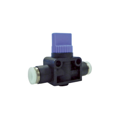 Topring 40.065 1/2 OD Topfit Polymer Push-to-Connect Straight Union Hand Valve 2 Directional