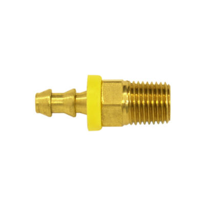 Topring 41.862 3/8 I.D. X 1/4 MPT Hose Barb To Male NPT For Lock On Hose Brass