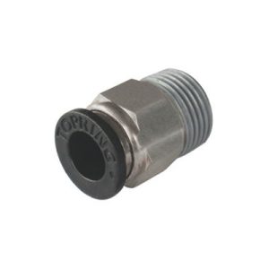 Topring 44.135 1/4 O.D. X 1/4 NPT MaxFit Polymer Push-to-Connect Male Pipe Connector
